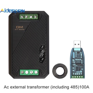 Aideepen AC80-260V RS485 พอร์ตอนุกรม โมดบัส แรงดันไฟฟ้า ดิจิทัล กระแสไฟฟ้า มิเตอร์