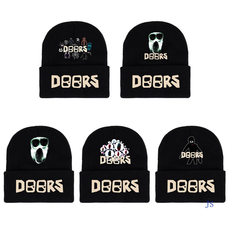 หมวกขนสัตว์ พิมพ์ลายฟิกเกอร์ Js Game Merchandise doors roblox ให้ความอบอุ่น Shopee Thailand