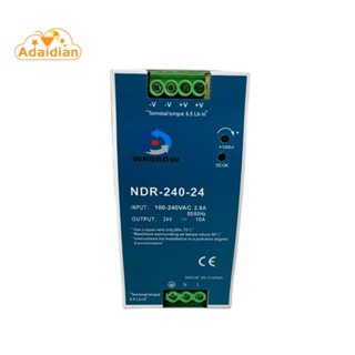 Ndr-240-24 สวิตช์พาวเวอร์ซัพพลาย บางพิเศษ สําหรับควบคุมไดร์ฟ ตู้ไฟฟ้า อุตสาหกรรม