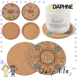 Daphne แผ่นไม้รองแก้วทนความร้อนกันลื่นทนความร้อนสําหรับวางแก้วชาอุปกรณ์ครัว