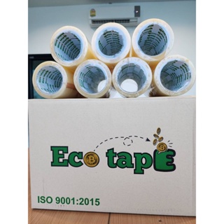 ส่งด่วน 1 วัน เทปใส/น้ำตาล 2”นิ้ว [1 กล่อง Eco Tapeถูกสุดในไทย] 72 ม้วน 40 Mic ไมครอน 100 หลา 1 ลัง