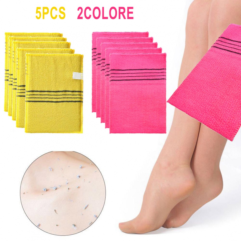 exfoliating-bath-towel-polyester-cotton-knitting-5-pcs-coarse-sand-bath-towel