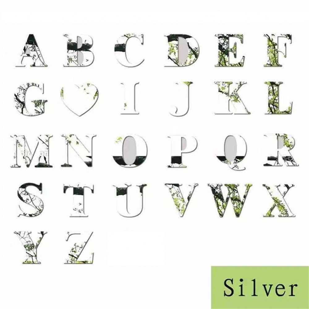 สติกเกอร์กระจก-ลายตัวอักษร-26-ตัว-ขนาด-10-ซม-x-8-ซม-x-1-ซม-สําหรับติดตกแต่งผนังห้องนอน-diy-1-ชิ้น