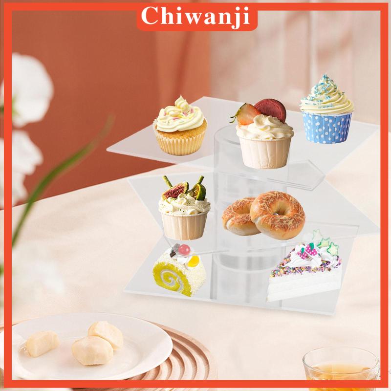 chiwanji-ชั้นวางเค้ก-ลายดอกไม้-3-ชั้น-สําหรับวันครบรอบแต่งงาน-คริสต์มาส