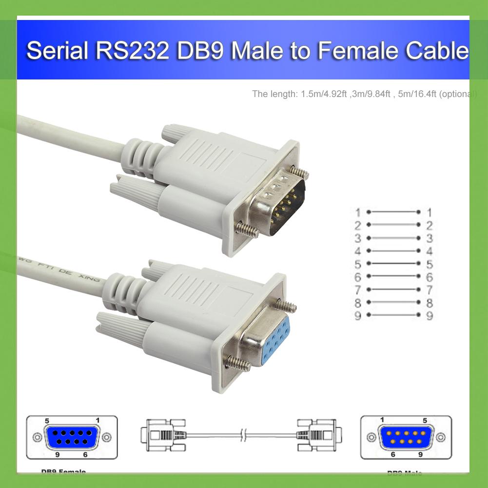 aigoni-th-สายเคเบิลต่อขยาย-แปลงอนุกรม-rs232-9-pin-ตัวผู้-เป็นตัวเมีย-db9-9-pin-pc