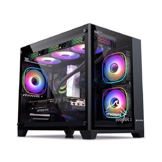 mATX CASE (NP) ITSONAS SEA VIEW ARGB TG (BLACK)