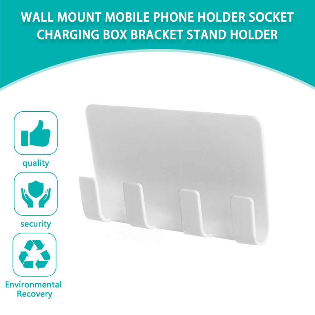 wall-mount-mobile-phone-holder-socket-charging-box-bracket-stand