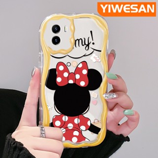 เคสโทรศัพท์มือถือ ซิลิกาใส กันกระแทก ลายมินนี่เมาส์น่ารัก สําหรับ VIVO Y15s Y15a Y01 Y02s