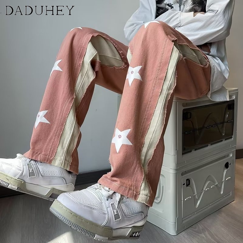 daduhey-2023-summer-thin-straight-printed-all-matching-jeans-mens-hong-kong-style-fashion-loose-casual-pants