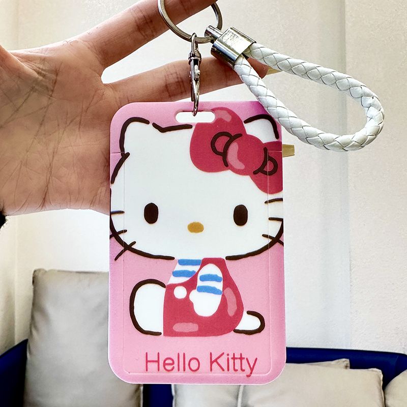 กระเป๋าใส่บัตรอาหาร-ลายการ์ตูน-hello-kitty-น่ารัก-สําหรับนักเรียนมัธยมต้น