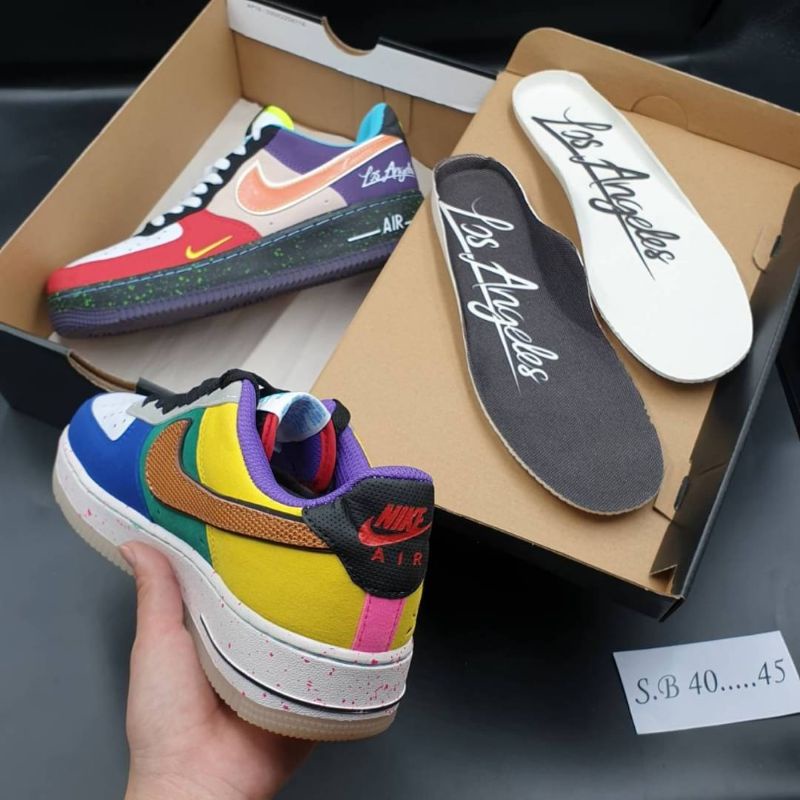 รองเท้าผ้าใบnikeairforce1-07-lv8-whetthelasneakersรองเท้าผ้าใบแฟชั่นรองเท้าผ้าใบผู้ชายตรงปกแท้100-พร้อมกล่อง