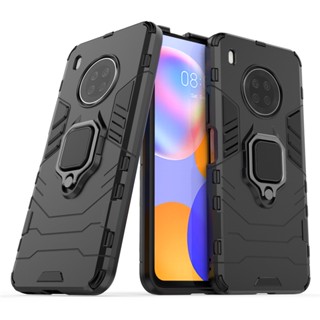 เคสแข็ง กันกระแทก พร้อมแหวนขาตั้งแม่เหล็ก สําหรับ Huawei Y9A