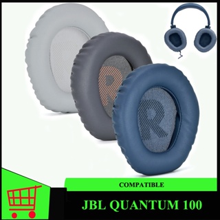 แผ่นโฟมรองหูฟัง แบบเปลี่ยน สําหรับ JBL Quantum 100 Q100 (สีดํา ฟ้า เทา)