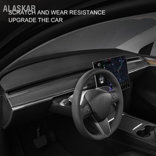 ALASKAR Dashboard Cover Wrap อุปกรณ์เสริมแดชบอร์ดทดแทนสำหรับ Tesla Model 3 Y 2020-2023