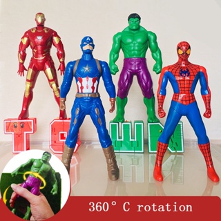 360° ฟิกเกอร์ The Marvel Spider-Man Titan Hero Series SpiderMan Iron Man Hulk ของเล่นสําหรับเด็กอายุ 4 ปีขึ้นไป