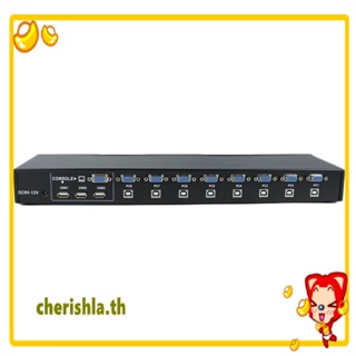 กล่องสวิตช์ภายนอก 8 พอร์ต USB 2.0 KVM รองรับ 1920x1440