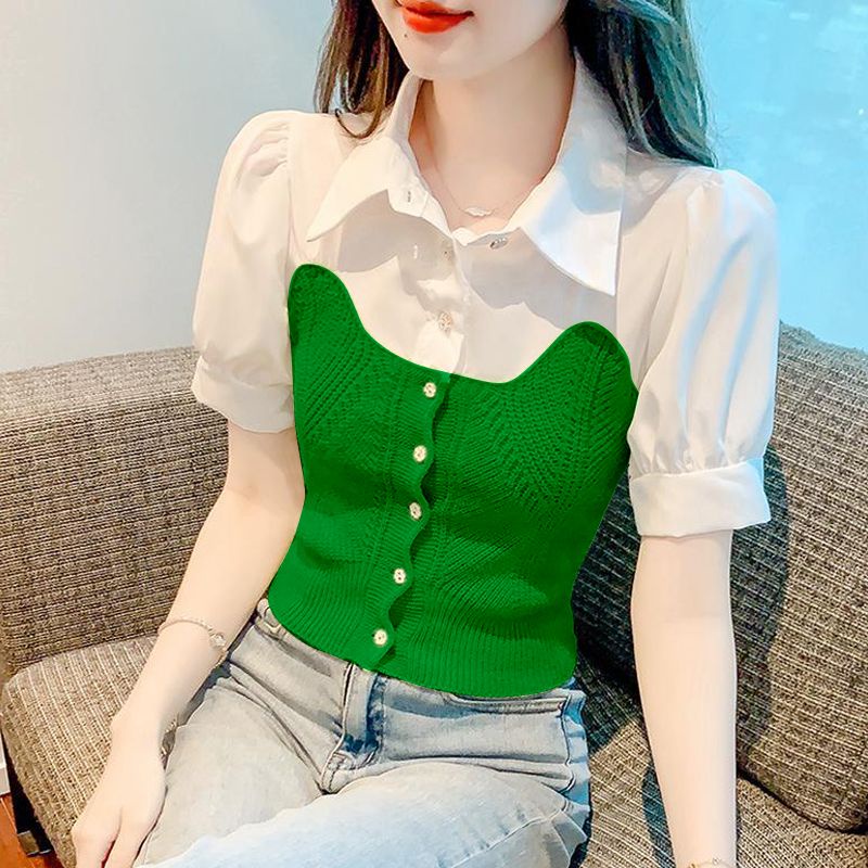 fashion-recommendation-เสื้อเชิ้ตแขนสั้น-เข้ารูป-สวยงาม-แฟชั่นฤดูร้อน-สําหรับผู้หญิง