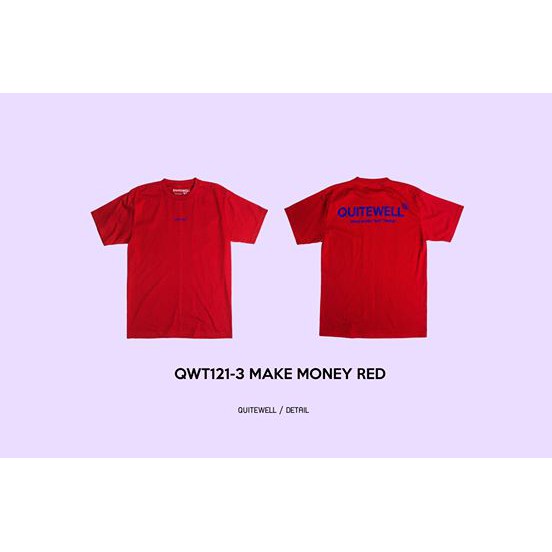 พร้อมส่ง-ผ้าฝ้ายบริสุทธิ์-qwt121-3-make-money-red-t-shirt