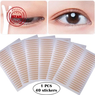 Eyelid Tape Sticker Invisible Double Fold Eyelid Lace Self-adhesive Natural Paste Eye Beige O0K8