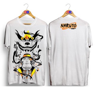 ผ้าฝ้ายแท้ Naruto เสื้อยืดแขนสั้นผ้าฝ้ายพิมพ์ลาย สำหรับผู้ชายและผู้หญิง แฟชั่น Unisex