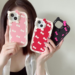 ใหม่ เคสโทรศัพท์มือถือ ซิลิโคนนิ่ม กันกระแทก ลายการ์ตูนแมว KT น่ารัก สําหรับ iPhone 14 14PRO max 13 12PRO max 13pro max 11