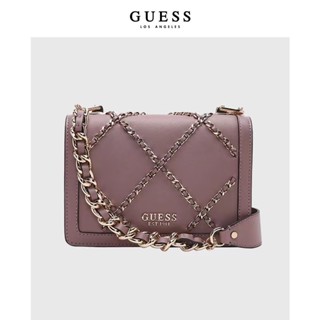 Guess กระเป๋าสะพายไหล่ สายโซ่ สีพื้น หรูหรา แฟชั่นสําหรับผู้หญิง855821