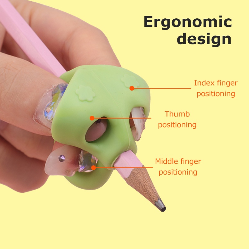 ใหม่-ที่วางปากกา-ดินสอ-tpr-ออกแบบตามสรีรศาสตร์-สามนิ้ว-จับถนัดมือ-สําหรับเด็กนักเรียน