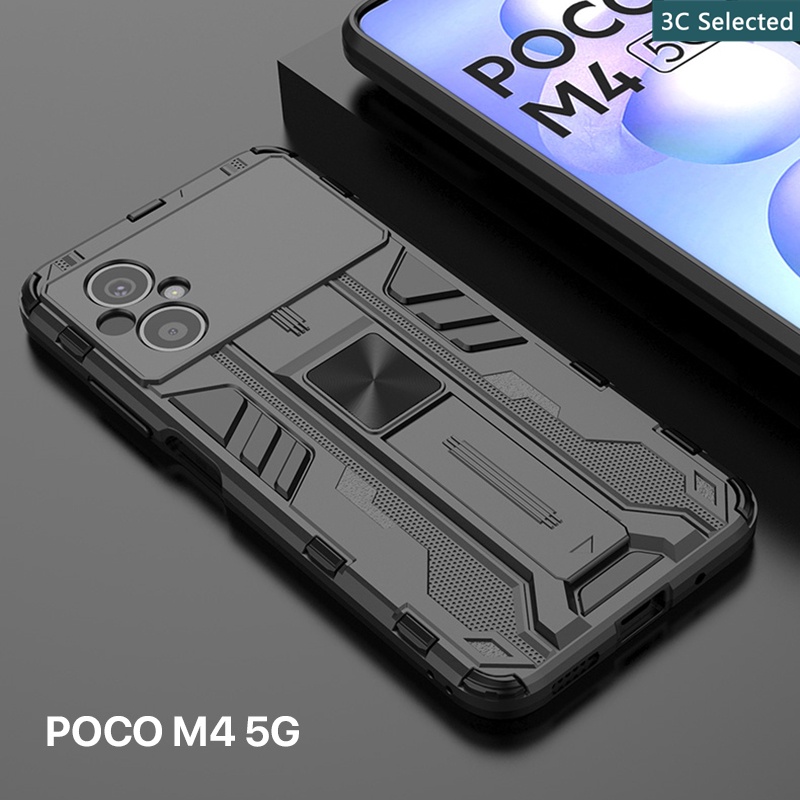 ขาตั้งในตัว-เคส-poco-m5s-m5-m4-m3-pro-4g-5g-case-กันกระแทก-ปกป้องกล้อง-ปกป้องหน้าจอ-การออกแบบที่ทันสมัย