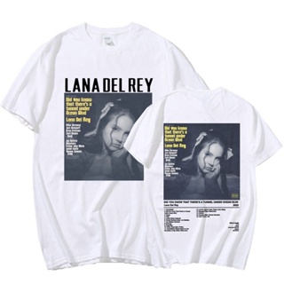 เสื้อยืดพิมพ์ลายแฟชั่น เสื้อยืด พิมพ์ลายกราฟิก Lana Del Rey Music Album สไตล์ฮิปฮอป สําหรับผู้ชาย