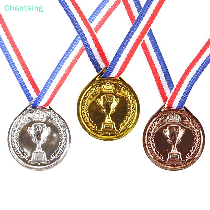 lt-chantsing-gt-เหรียญรางวัล-พลาสติก-สีทอง-พร็อพสําหรับงานปาร์ตี้-10-ชิ้น