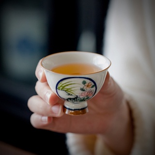 Huayan ชุดถ้วยชาเซรามิก สไตล์จีน สําหรับครัวเรือน