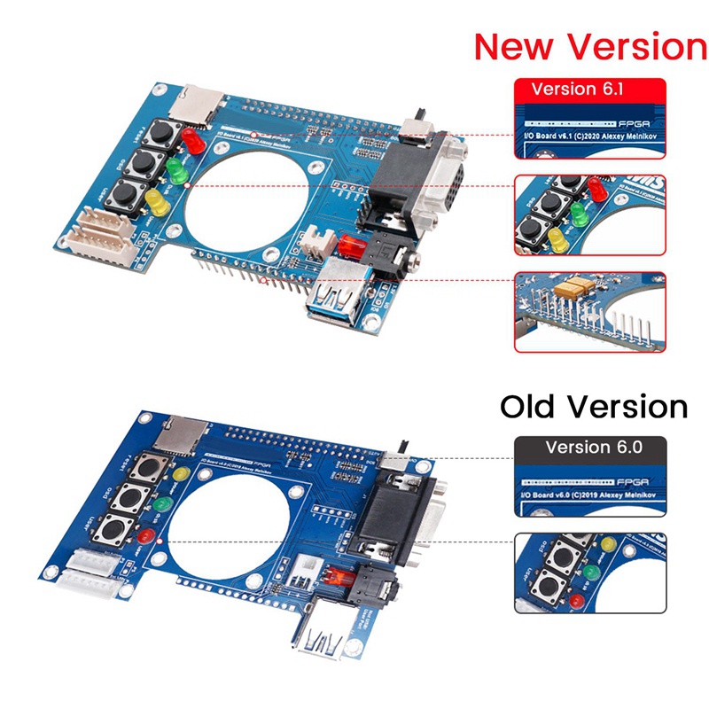 ชุดเมนบอร์ด-พร้อมฮับ-usb-v2-1-สําหรับ-mister-fpga-128mb-terasic-de10-nano-mister-fpga