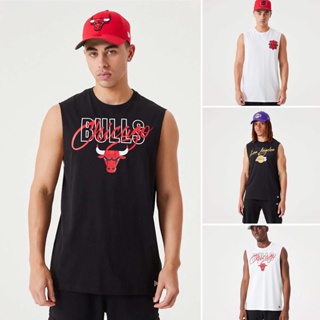 เสื้อกล้าม บาสเกตบอล New Era NBA Chicago bulls Lakers แท้ 💯