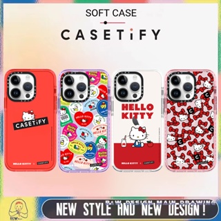 SANRIO เคสโทรศัพท์มือถือ แบบนิ่ม ลายการ์ตูน Hello Kitty กันกระแทก สําหรับ iPhone 14 13 12 11 Pro Max