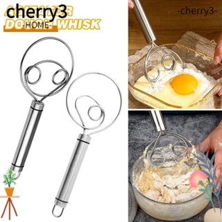 CHERRY3 ตะกร้อตีไข่ แบบสเตนเลส ทนทาน สําหรับผสมแป้ง ตีไข่