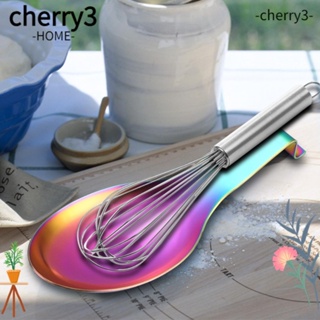 Cherry3 ถาดวางช้อน สเตนเลส 9.8 X 3.8 นิ้ว สีรุ้ง สําหรับห้องครัว 2 ชิ้น