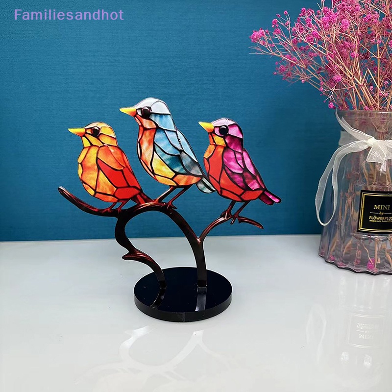 familiesandhot-gt-นกสีบนกิ่งไม้-เครื่องประดับเดสก์ท็อป-สองด้าน-ที่มีสีสัน-นก-ซีรีส์-รูปร่างสัตว์-เหล็ก-ศิลปะ-หัตถกรรม-ตกแต่งบ้านอย่างดี