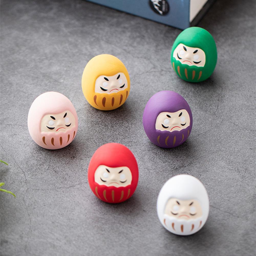 cherry3-ตุ๊กตาแมวนําโชค-เซรามิค-การ์ตูนญี่ปุ่น-daruma-ขนาดเล็ก-เครื่องประดับ-ของขวัญนําโชค-หลากสี