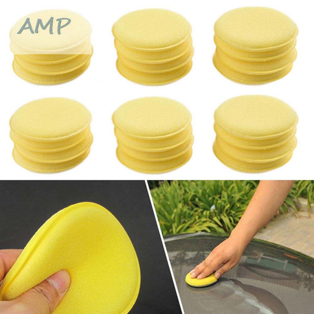 new-8-polish-sponges-sponges-wax-waxing-foam-yellow-cleaning-wash-detailing-polish