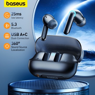 Baseus AeQur G10 หูฟังเกมมิ่งไร้สาย บลูทูธ 5.3 25ms ความล่าช้าต่ํา A+C