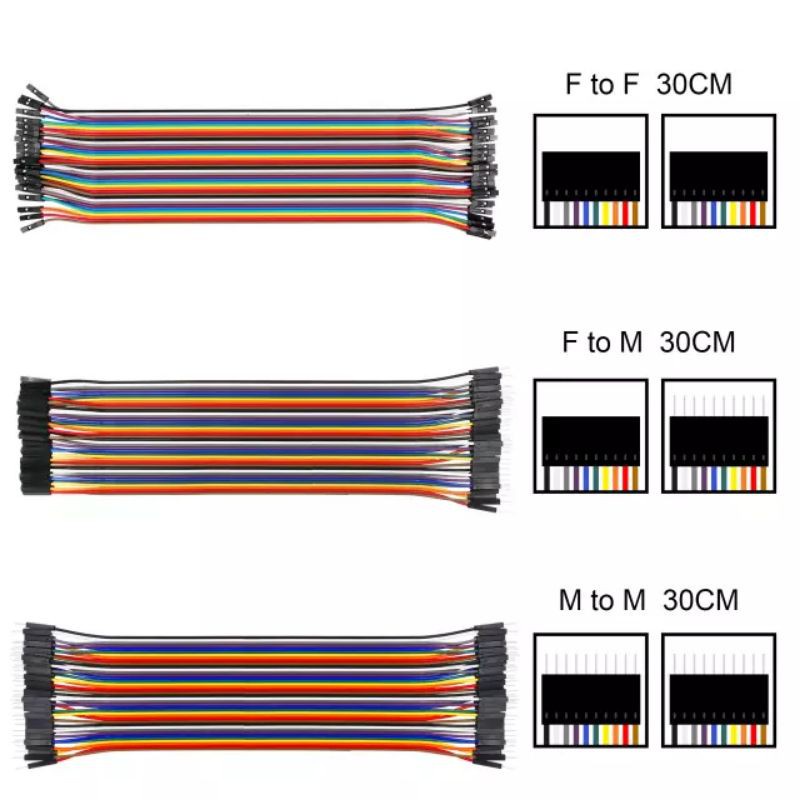 สายจัมเปอร์สำหรับarduino10-20-30cm-ผู้-ผู้-เมีย-เมีย-ผู้-เมีย-ราคาโรงงาน