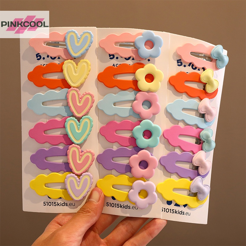 pinkcool-กิ๊บติดผม-รูปโบว์-ดอกไม้น่ารัก-เครื่องประดับ-สําหรับเด็กผู้หญิง-1-ชุด