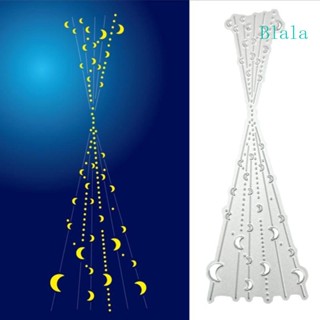 Blala Moon แผ่นแม่แบบโลหะ ตัดลายนูน สําหรับตกแต่งสมุด งานหัตถกรรม DIY