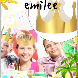 Emilee มงกุฎกระดาษ สําหรับตกแต่งงานแต่งงาน ปาร์ตี้วันเกิด เด็ก และผู้ใหญ่ 12 ชิ้น