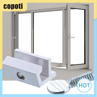Copoti อุปกรณ์ล็อคหน้าต่าง อลูมิเนียมอัลลอยด์ ปรับได้ ไม่ต้องเจาะ เพื่อความปลอดภัย สําหรับเด็ก บ้าน ห้องนอน