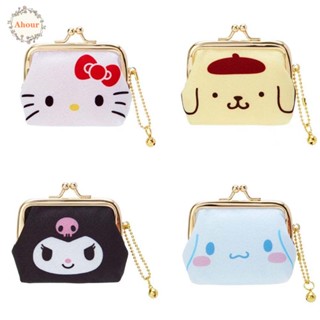 กระเป๋าสตางค์ กระเป๋าใส่เหรียญ ขนาดเล็ก ลาย Cinnamoroll Kuromi Kawaii เหมาะกับของขวัญ สําหรับผู้หญิง