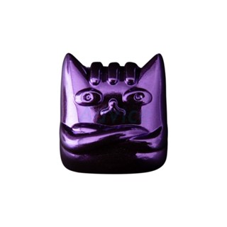 KEYCAPS LOGA METALLIC KEYCAP SERIES BETA THE ROBO CAT PURPLE