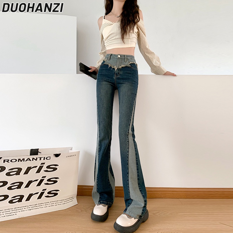 duohanzi-กางเกงยีนขากว้าง-เอวสูง-ทรงตรง-ทรงหลวม-แฟชั่นสําหรับสตรี