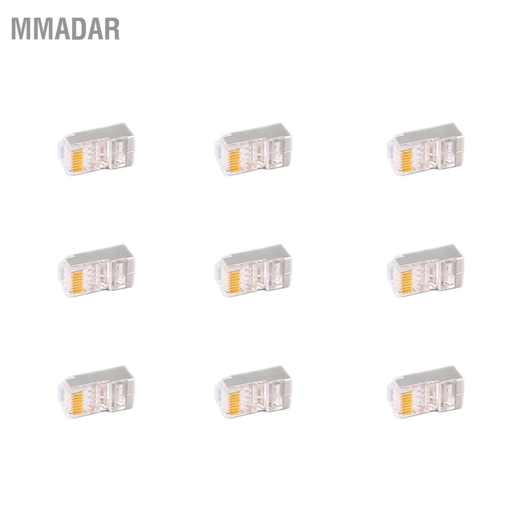 mmadar-100pcs-cat6-rj45-metal-shielded-connector-ปลอดภัยเชื่อถือได้-net-end-kit