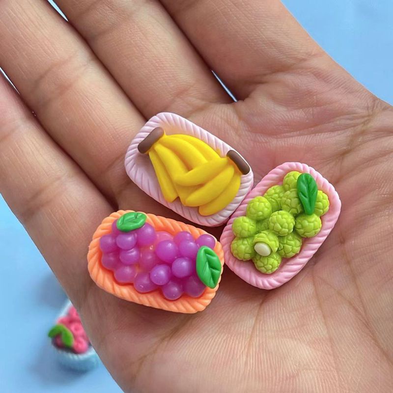 แผ่นสติกเกอร์เรซิ่น-รูปตะกร้าผลไม้-3d-diy-สําหรับตกแต่งตู้เย็น-10-ชิ้น-ต่อชุด